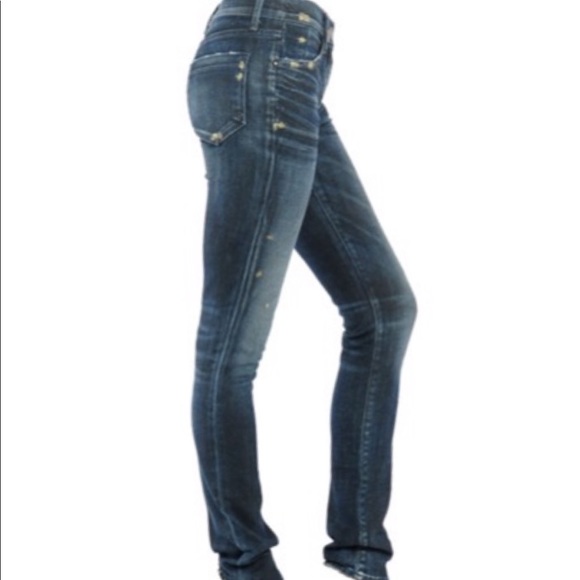 Goldsign Denim - Goldsign Lure Skinny Jeans w/Metallic Splatter